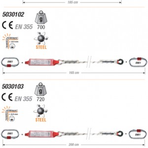 Shock Absorber rope lanyards